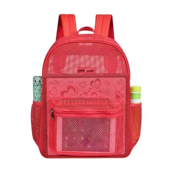 Custom Clear Mesh Polyester Backpack