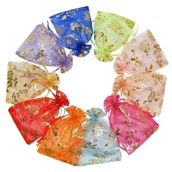 Custom Mesh Silk Drawstring Gift Bag
