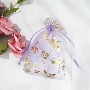 Custom Mesh Silk Drawstring Gift Bag
