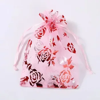 Custom Mesh Silk Drawstring Gift Bag