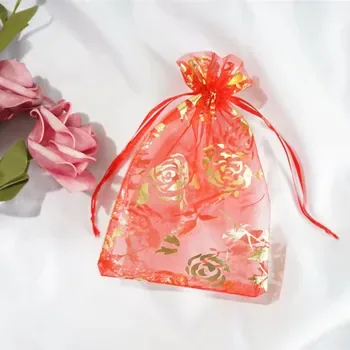 Custom Mesh Silk Drawstring Gift Bag