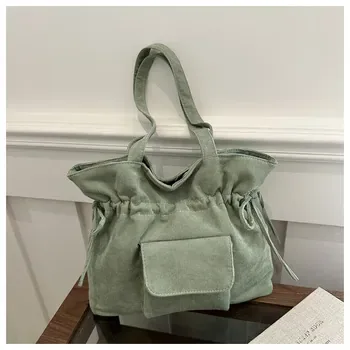 Custom Corduroy Shopping Bag ZG20260206A2