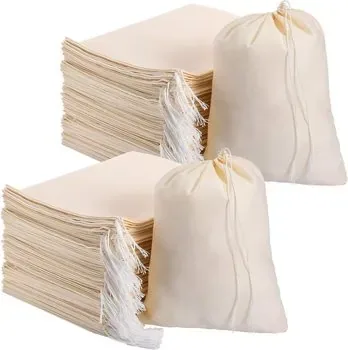Multi-Size Calico Drawstring Packaging Bag