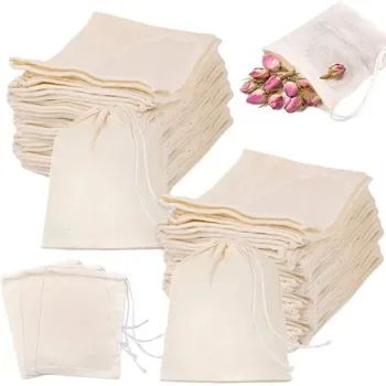 Multi-Size Calico Drawstring Packaging Bag