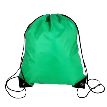 Custom Waterproof Drawstring Black Polyester Backpack