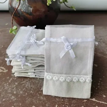 Custom Clear Silk Drawstring Bag