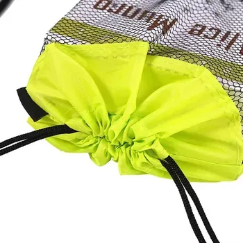Custom Mesh Drawstring Black Nylon Backpack