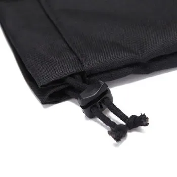 Custom Waterproof Black Oxford Drawstring Gift Bag