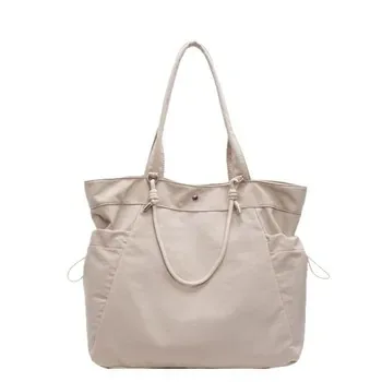 Custom White Cotton Canvas Beach Tote